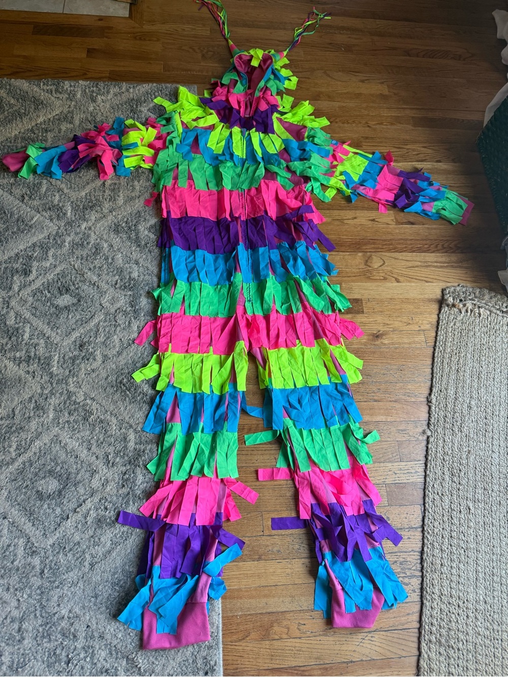 NWOT Neon Fridge Piñata Jumpsuit by Tipsy Elves sz: XL - Picture 3 of 6